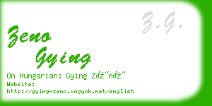 zeno gying business card
